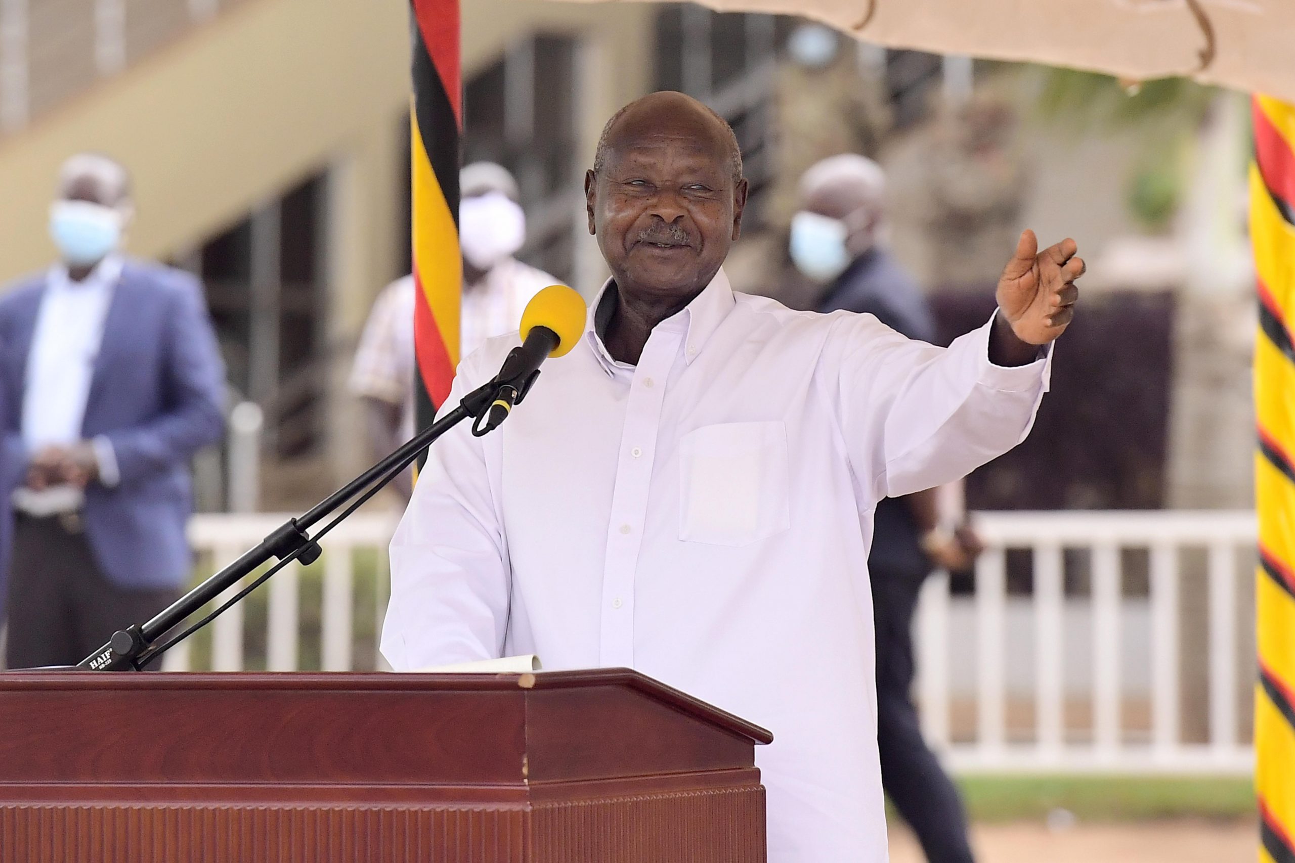 Traders Walkout On President Museveni In Their Meeting At Kololo.